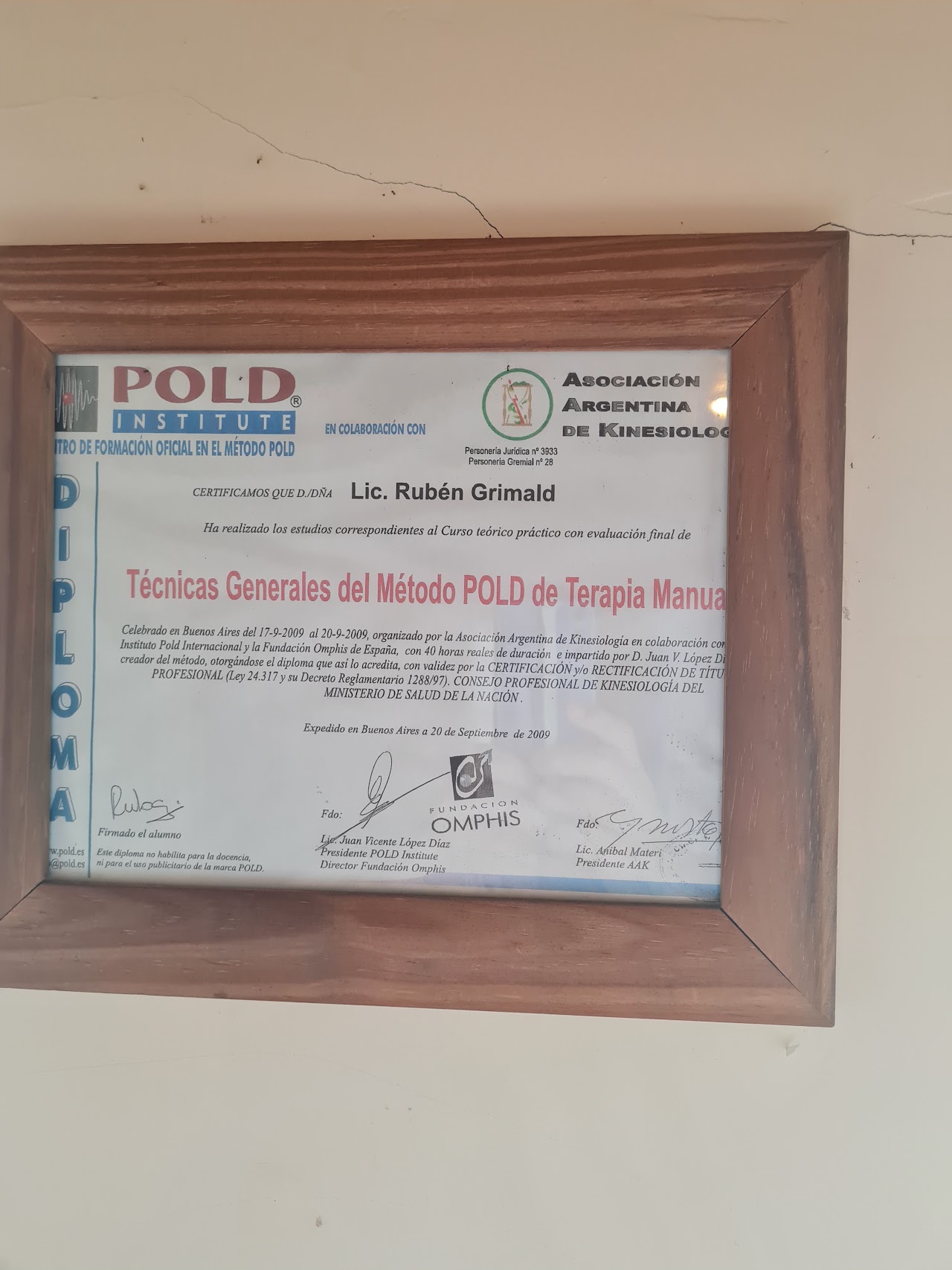 Certificación profesional de Aequus Kinesiología Global